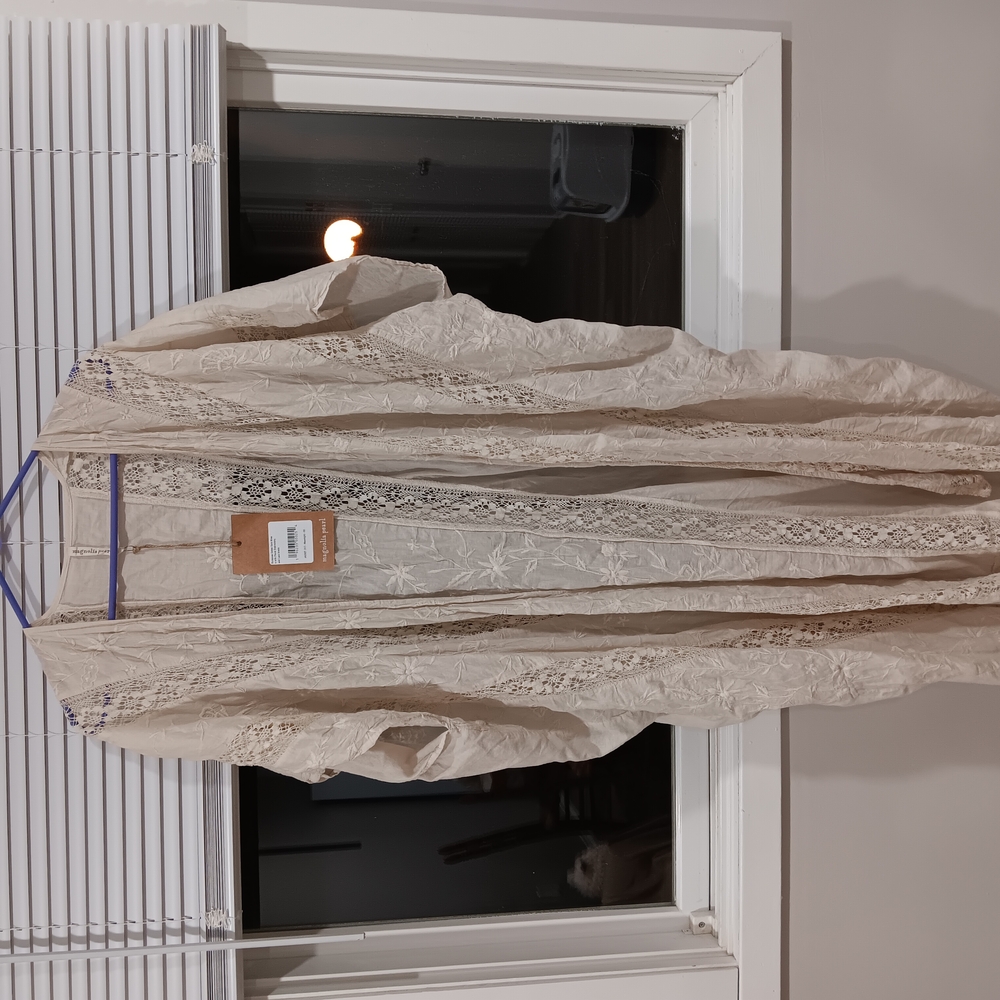 Cream Lace Kimono Cardigan